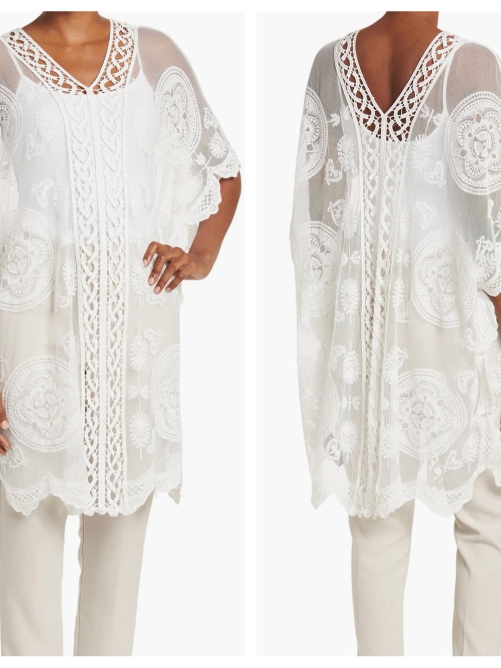 Vince Camuto Lace topper/cover up OSFM-like new